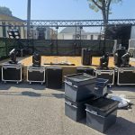 montaggio per successivo evento service audio e luci